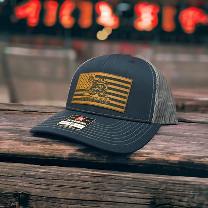Don’t Tread On Me Custom Leather Patch Hat