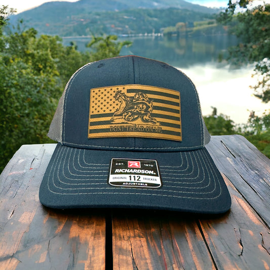 Don’t Tread On Me Custom Leather Patch Hat
