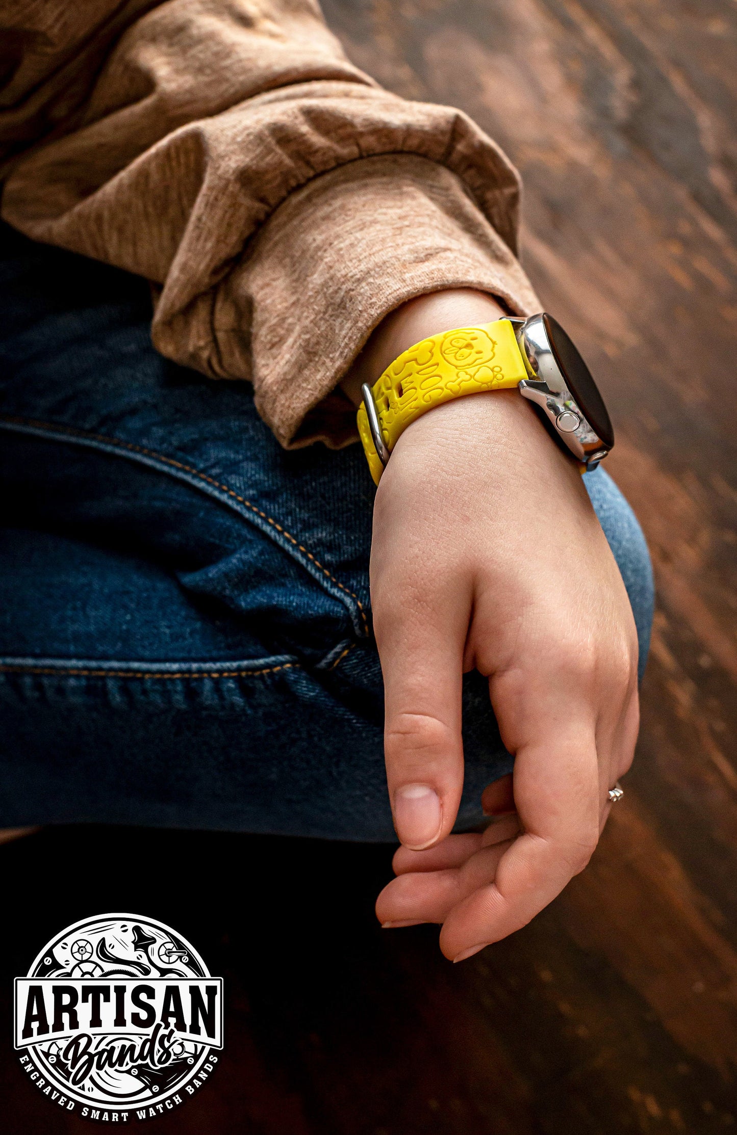 Dog Mom Samsung Watch Band | Dog Owner Watch Band | Engraved Silicone Galaxy Watch Strap | Dog Smart Watch Strap | Custom Samsung Watch