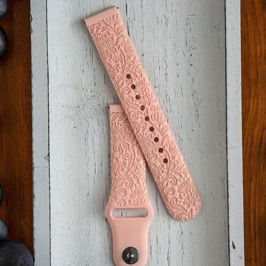 Vintage Lace Samsung Watch Band | Engraved Samsung Watch | Custom Galaxy Watch Band | French Lace Watch Band | Lace Galaxy Watch Strap