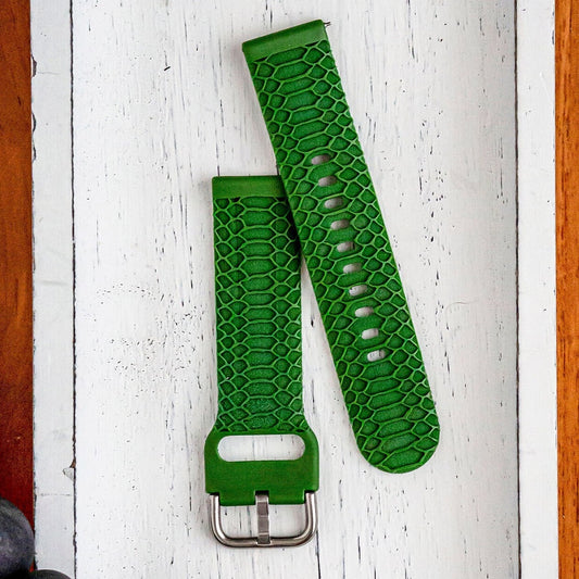 Snake Skin Samsung Watch Band | Snake Lover Watch Band | Engraved Silicone Galaxy Watch Strap | Smart Watch Strap | Custom Samsung Watch